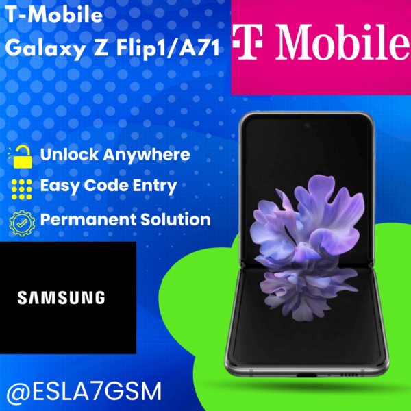 T-Mobile Fast Unlock Service for Galaxy Z Flip1 and A71