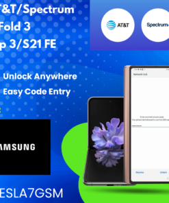 Unlock Service for Samsung Z Fold 3, Flip 3, S21 FE on AT&T and Spectrum